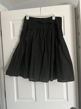 Black cotton small skirt